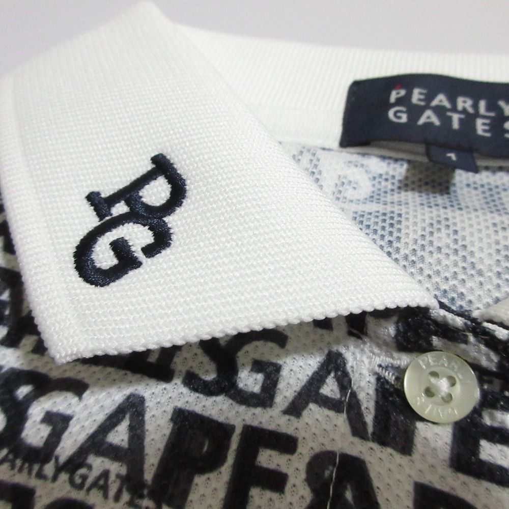 パーリゲイツ半袖 サイズ1タグが無いけど新品 ベア疑似メッシュ半袖ハイネックカットソー | PEARLY GATES