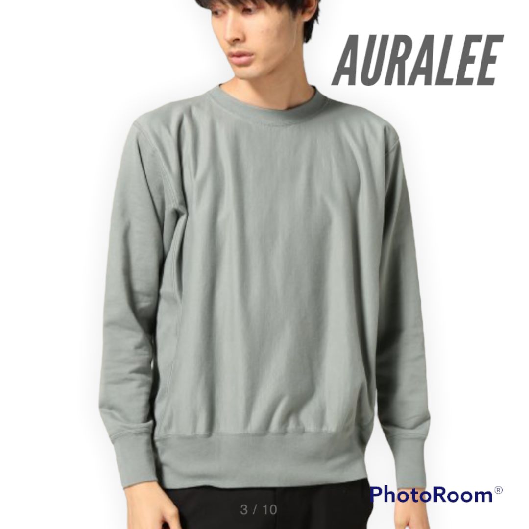 AURALEE LIGHT FLOWY ロングスリーブスウェット　サイズ1 美品 AURALEE LIGHT FLOWY ロングスリーブスウェット サイズ1 美品