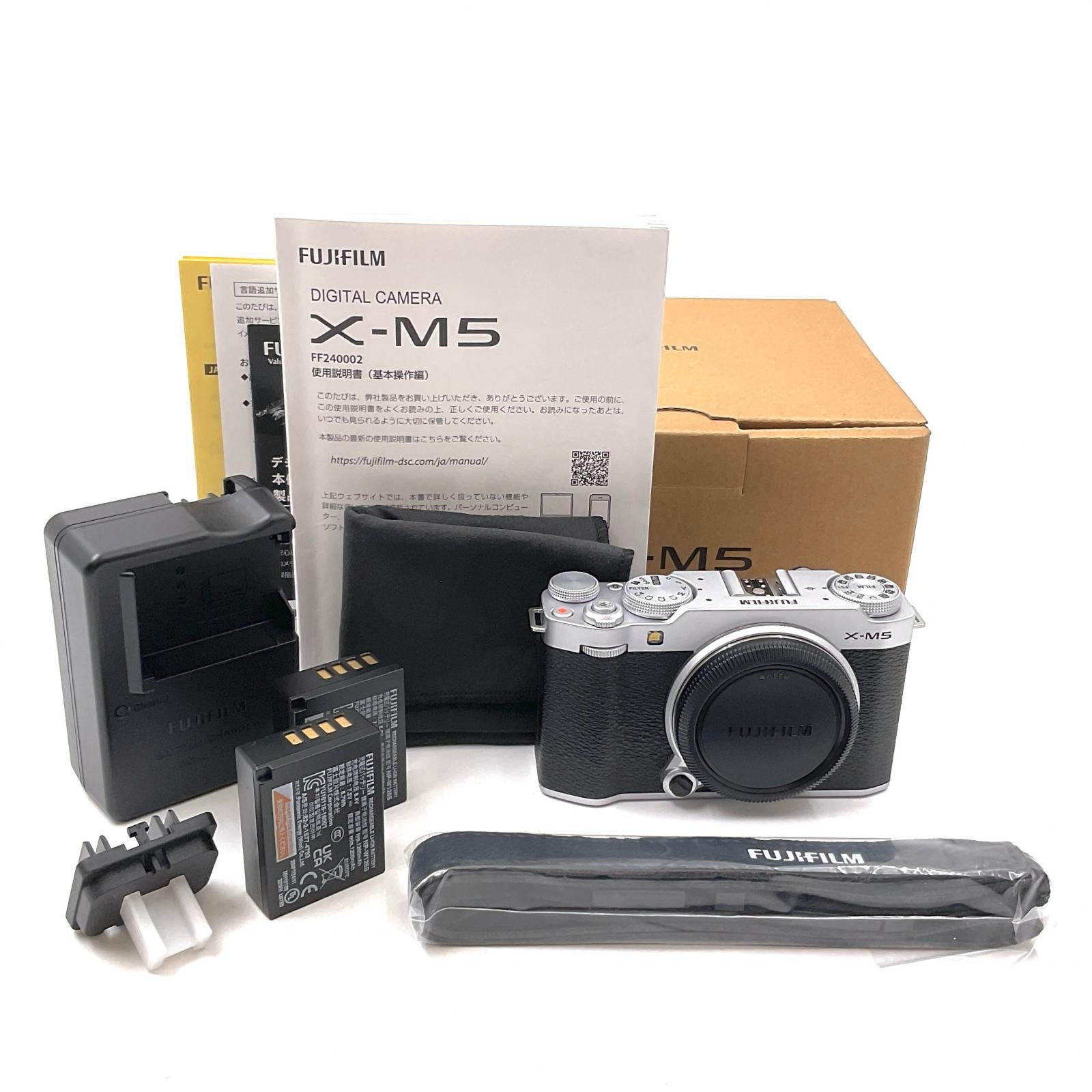 X-M5ボディFUJIFILM シルバー 元箱あり、保証あり 富士フイルム FUJIFILM X-M5 ボディ シルバー｜新品通販フジヤカメラ