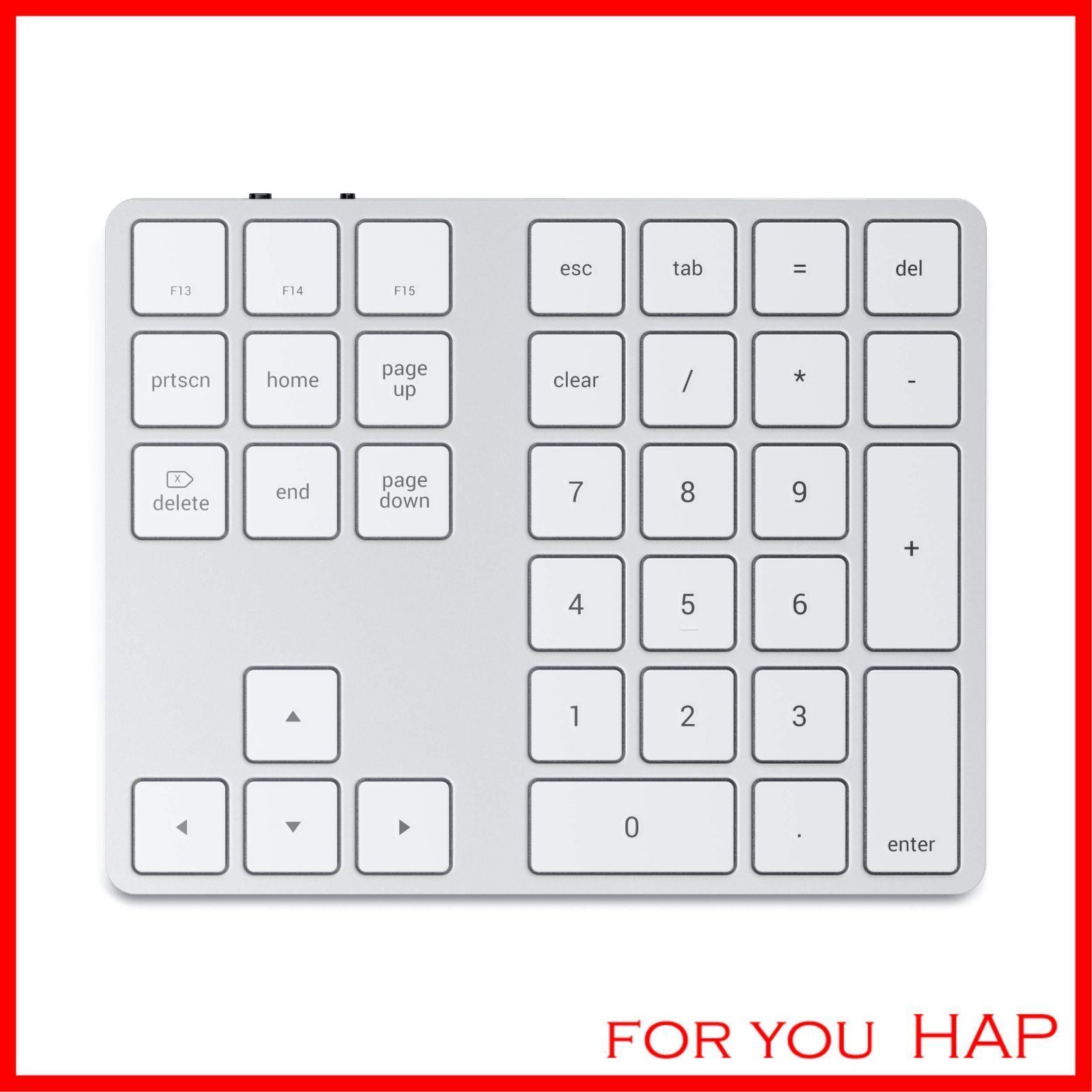 【数量限定】Satechi Bluetooth 拡張 テンキー スリム 充電式 34キー (シルバー) (iMac MacBook iPad など2012以降MacOSデバイス対応)