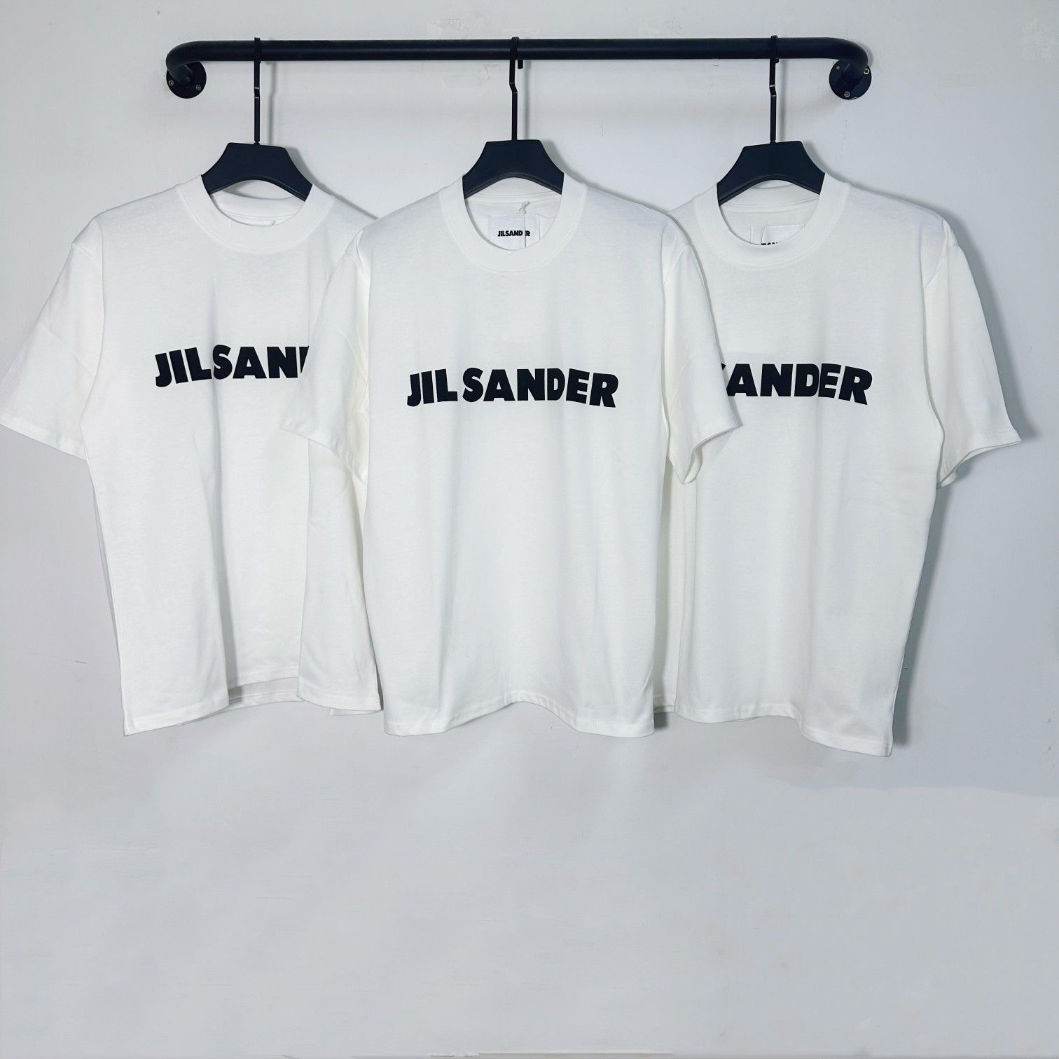 JIL SANDER 春夏ファッション シンプルレタープリント ラウンドネック 半袖Tシャツ