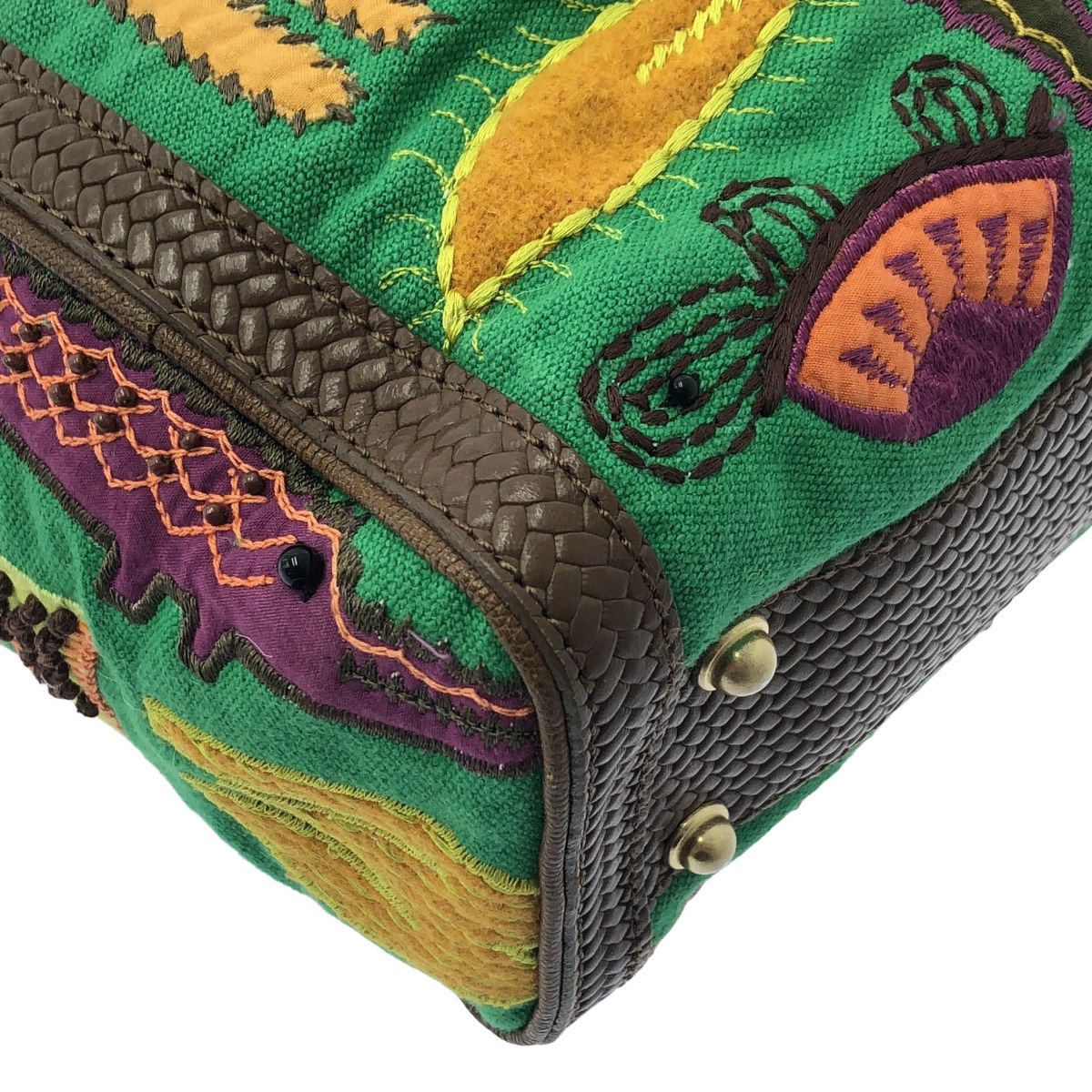 美品 ジャマンピュエッシュ 花柄 ハンドバッグ スパンコール ベロア 派手柄 プレゼント】南仏プロヴァンスを感じる、ジャマン・ピュエッシュの新作