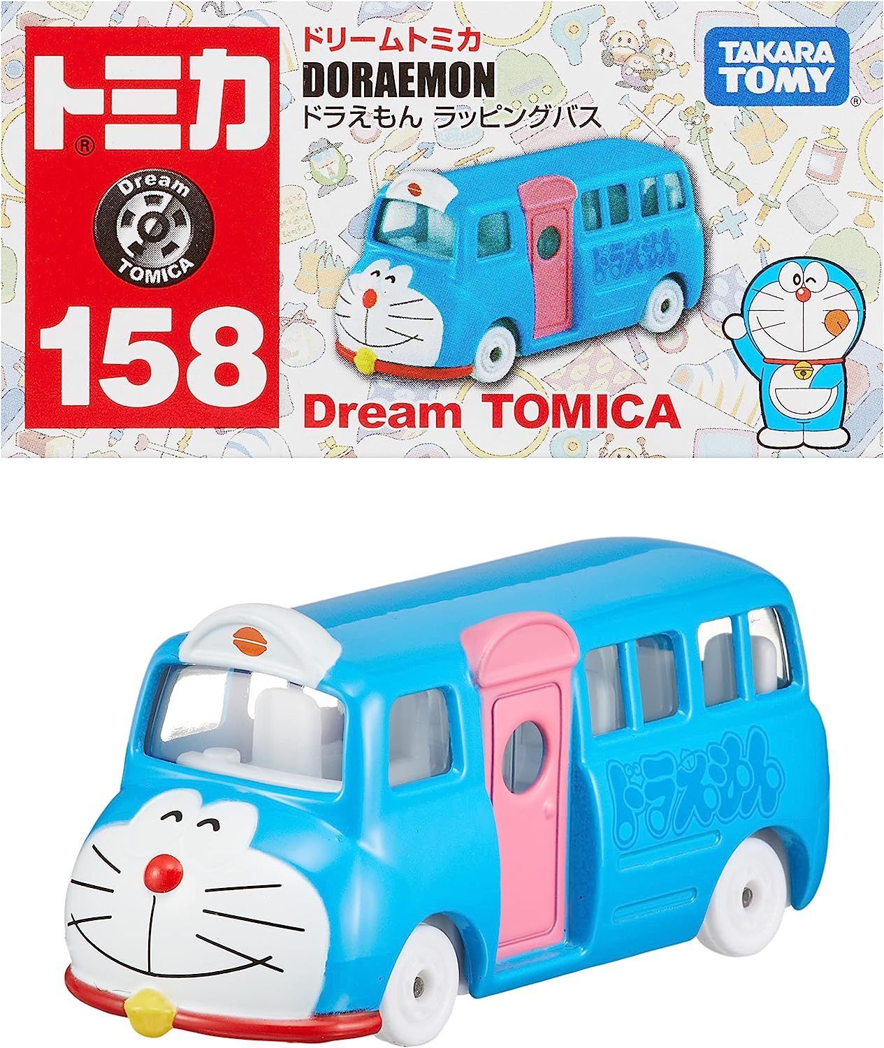 【新品】トミカ ドリームトミカ No.158 ドラえもん ラッピングバス ミニカー 