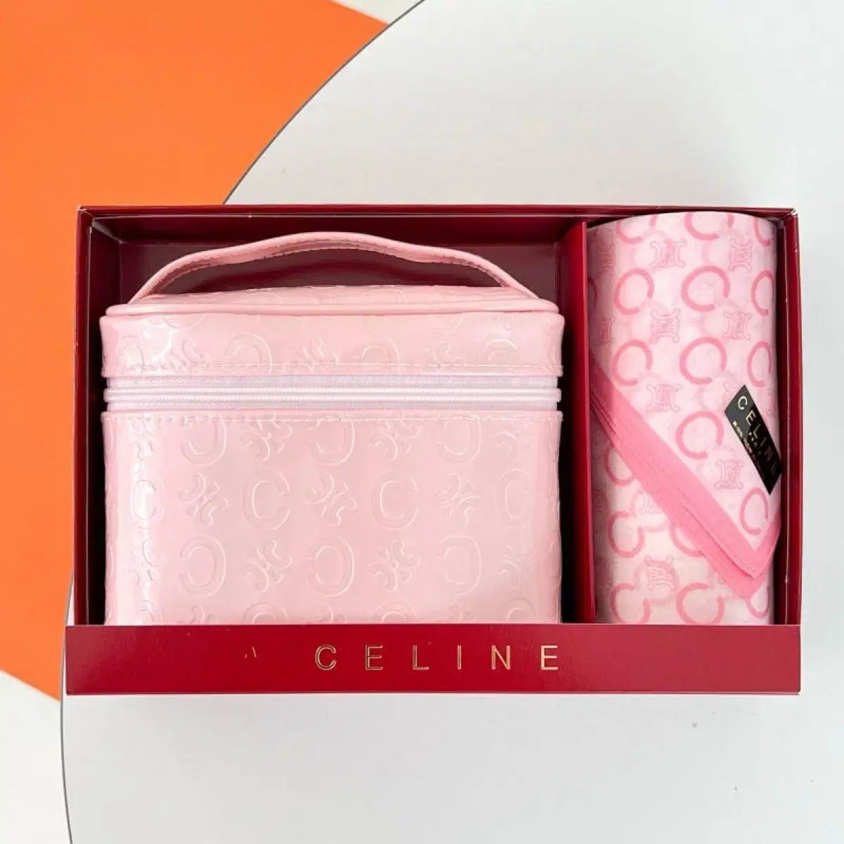 新品未使用 CELINE ハンカチ ポーチ ギフトセット ピンク本当