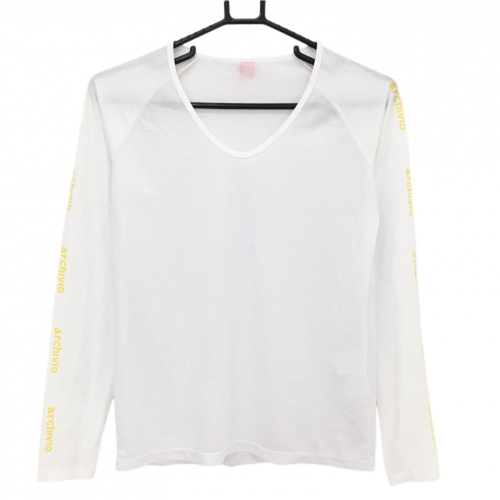 archivio - coco 未使用品 アルチビオ archivio レディース 長袖シャツ 38(M) 蛍光黄色 イエロー ハイネック ストレッチ archivio - coco 未使用品 アルチビオ archivio レディース 長袖