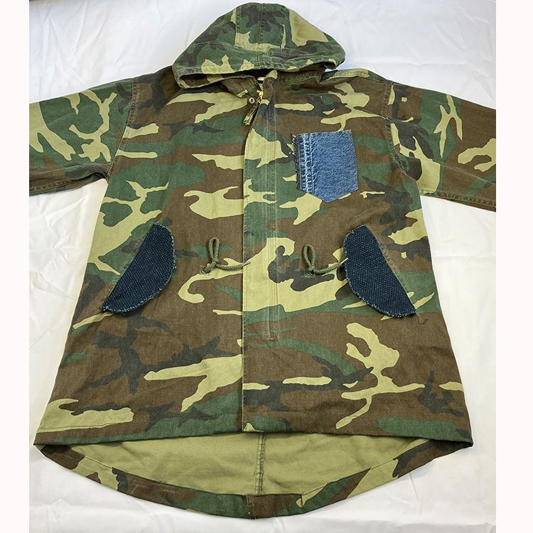 ミリタリー PARKA アウタージャケット カモフラージュ 迷彩柄 Mサイズ 