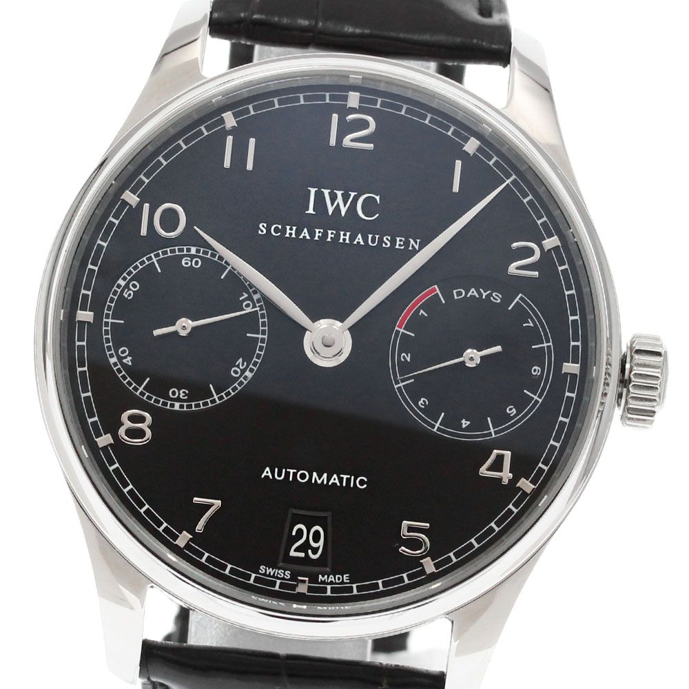 IWC IWC SCHAFFHAUSEN IW500109 ポルトギーゼ 7デイズ 自動巻き メンズ良品_863818