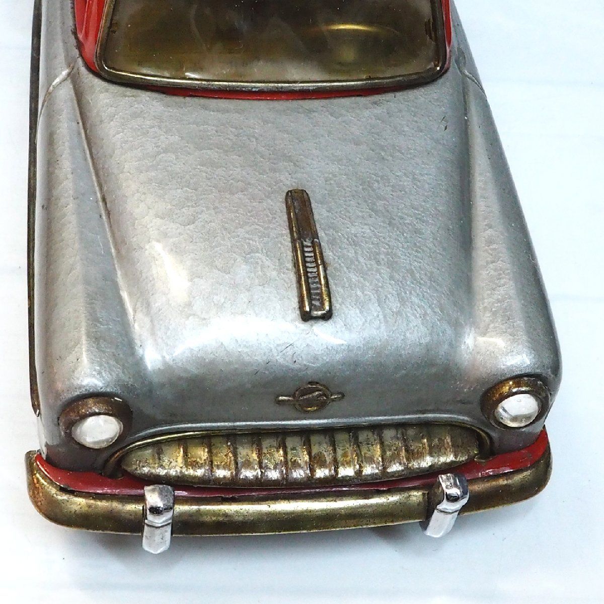 米澤玩具【OPEL Olympia Rekord オペル オリンピア レコルト クーペ シルバー 大】ブリキ tin toy car  自動車Yonezawaヨネザワ【箱無】0295 - メルカリ