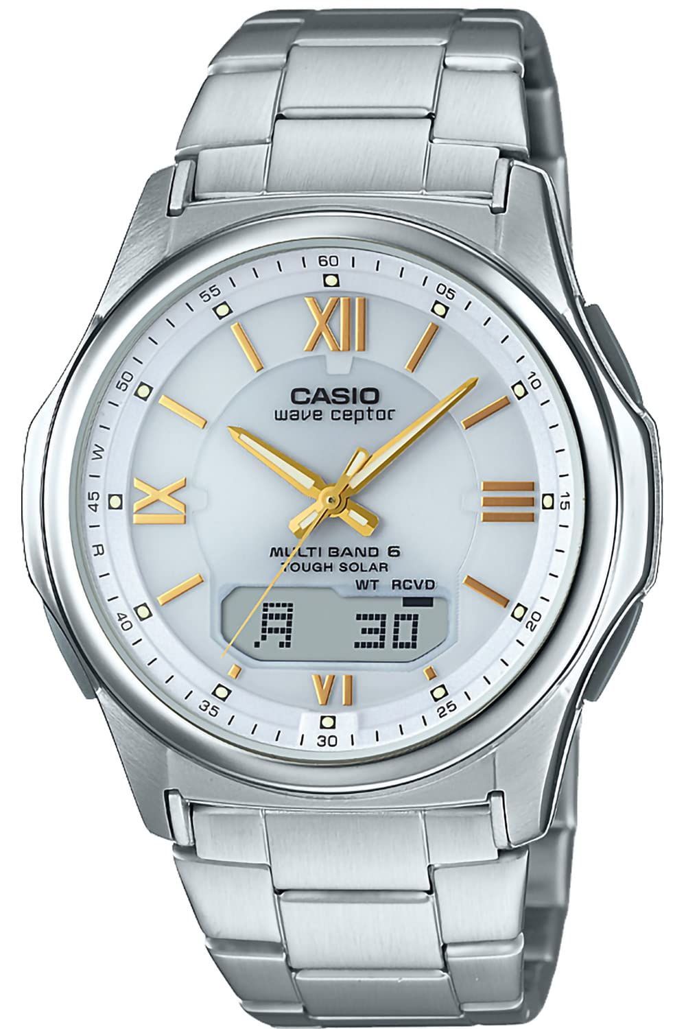 カシオ 腕時計 ウェーブセプター 電波ソーラー WVA-M630D-7A2JF メンズ シルバー