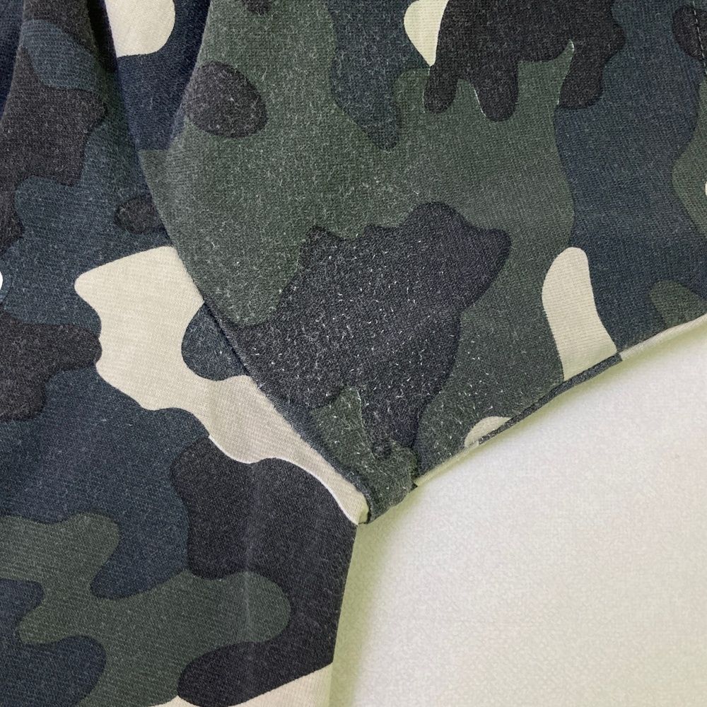 パーリーゲイツ カモフラ迷彩柄 ロゴ ネイビーカラー ポロシャツ 半袖