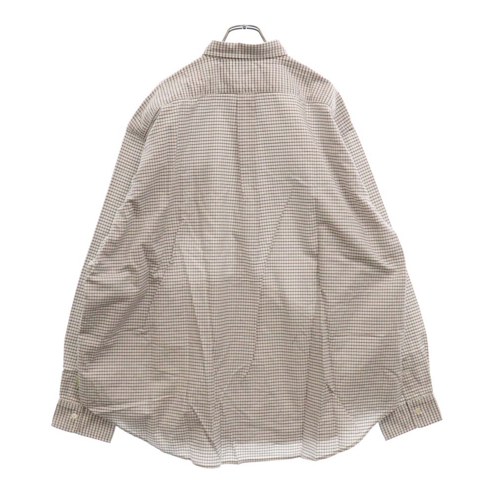 BEAMS (ビームス) 22AW × SSZ ELBOW PATCH SHIRT チェック柄長袖シャツ