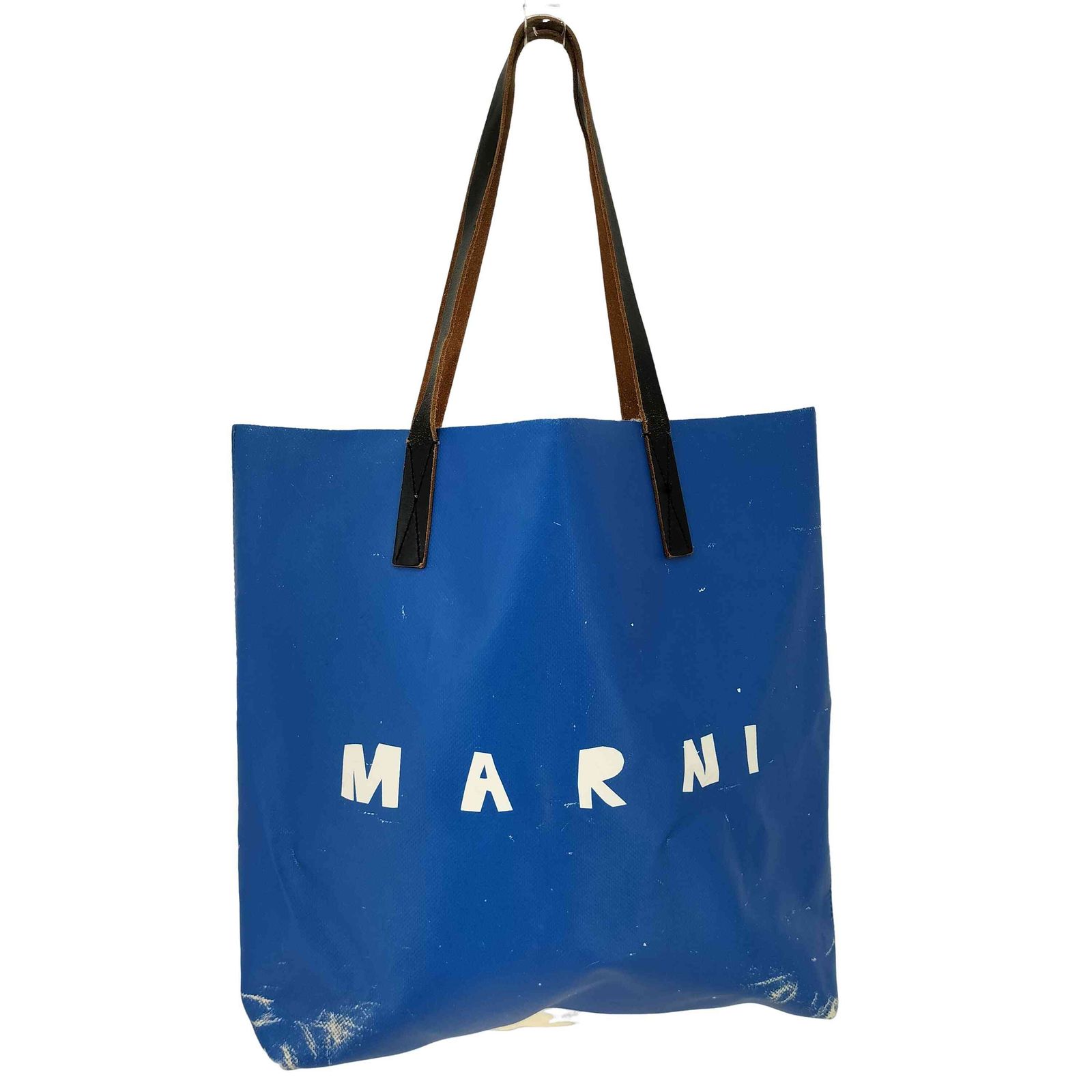 MARNI ロゴ トートバッグ Marni ロゴ トートバッグ | ブルー | FARFETCH JP