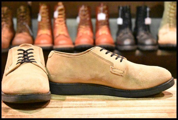 8.5D 13年 レッドウィング 9103 ポストマン オックスフォード サンド モハヴェ ラフアウト 短靴 ブーツ redwing HOPESMORE FJ154