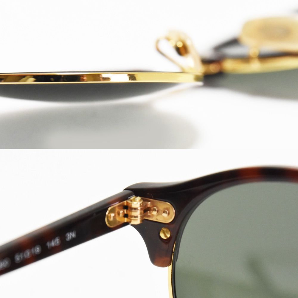 Ray Ban レイバン サングラス CLUB ROUND ポリッシュ レッドハバナ べっ甲 クラブラウンド G-15 グリーン RB4246 990 51□19