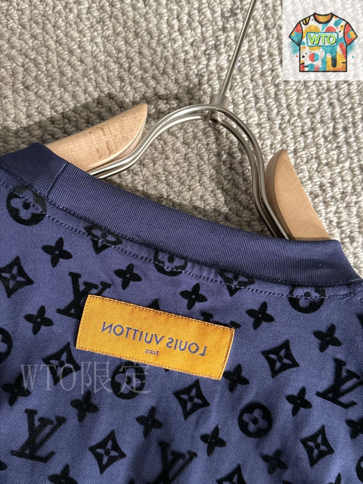 今日WTO】Louis Vuitton 2025SS ブルー T シャツ（ユニセックス