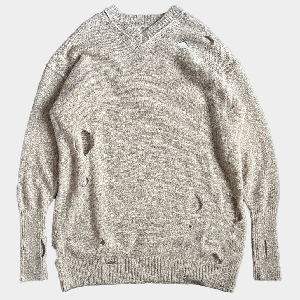 maison margiela メゾンマルジェラ MM6 エムエムシックス 2025-2025AW 穴あきアルパカセーター