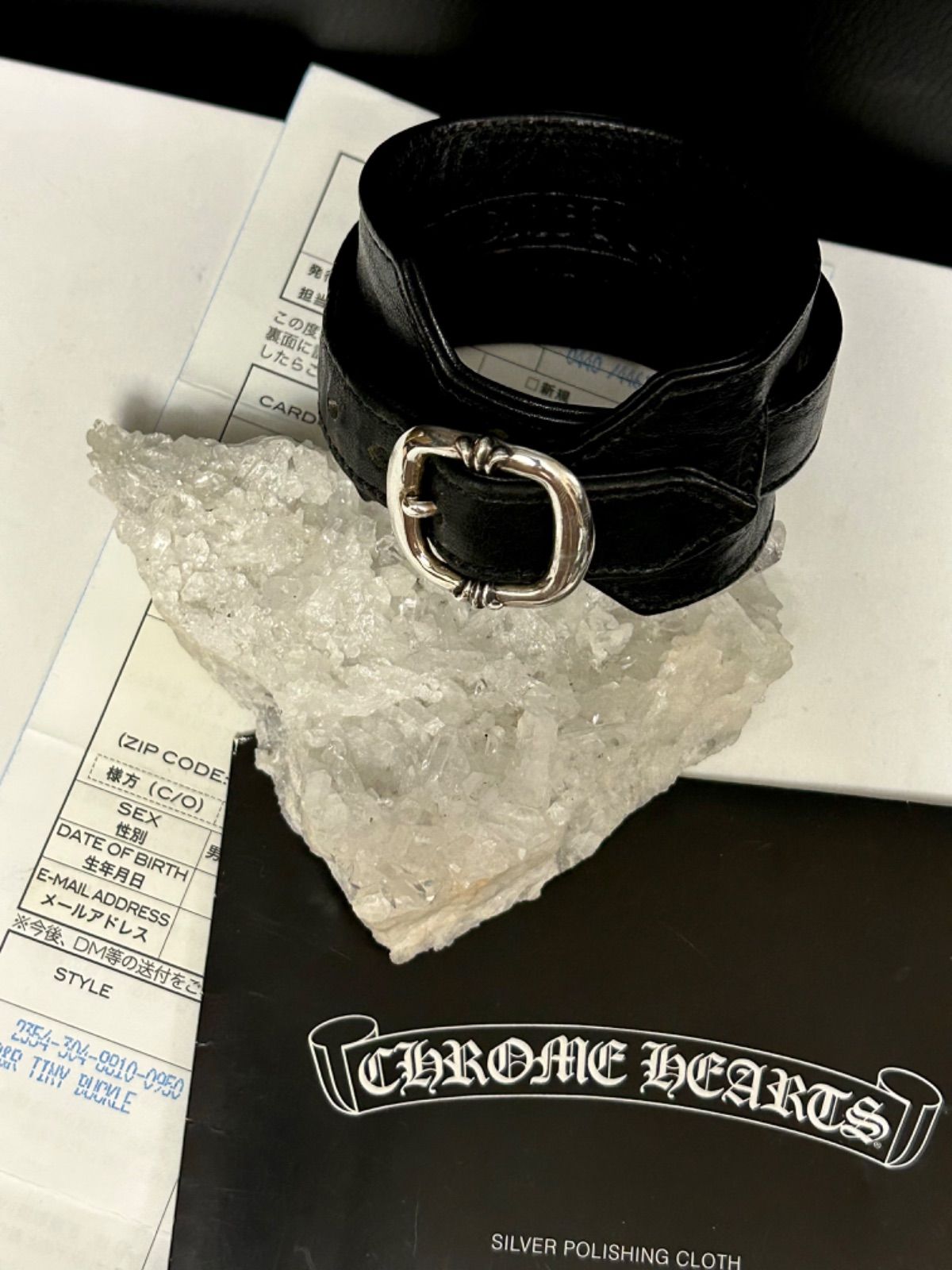 CHROME HEARTS R&R TINY BUCKLE インボイス有-