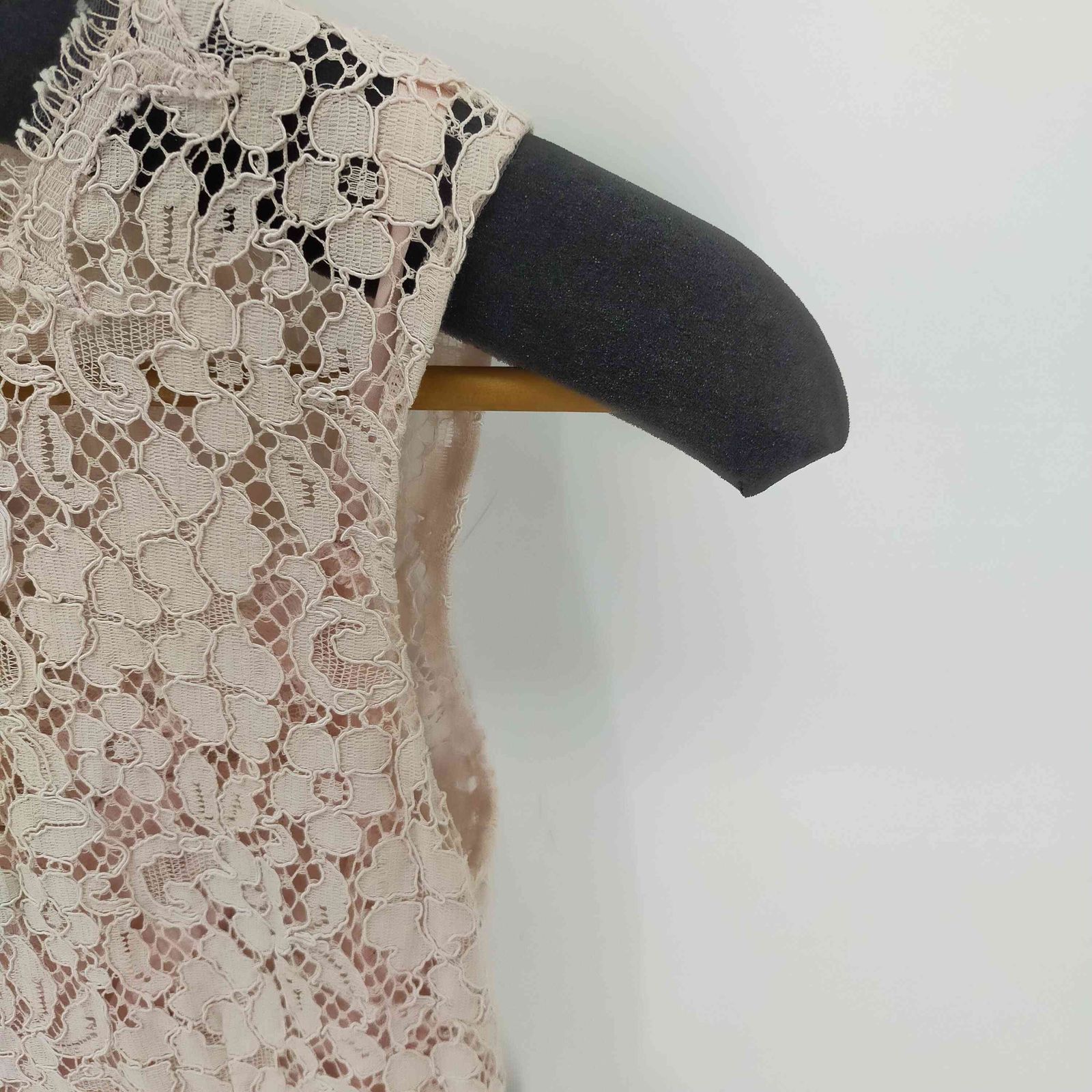 ドルチェ＆ガッバーナ 花柄レース ノースリーブ ワンピース 薄ピンク 36