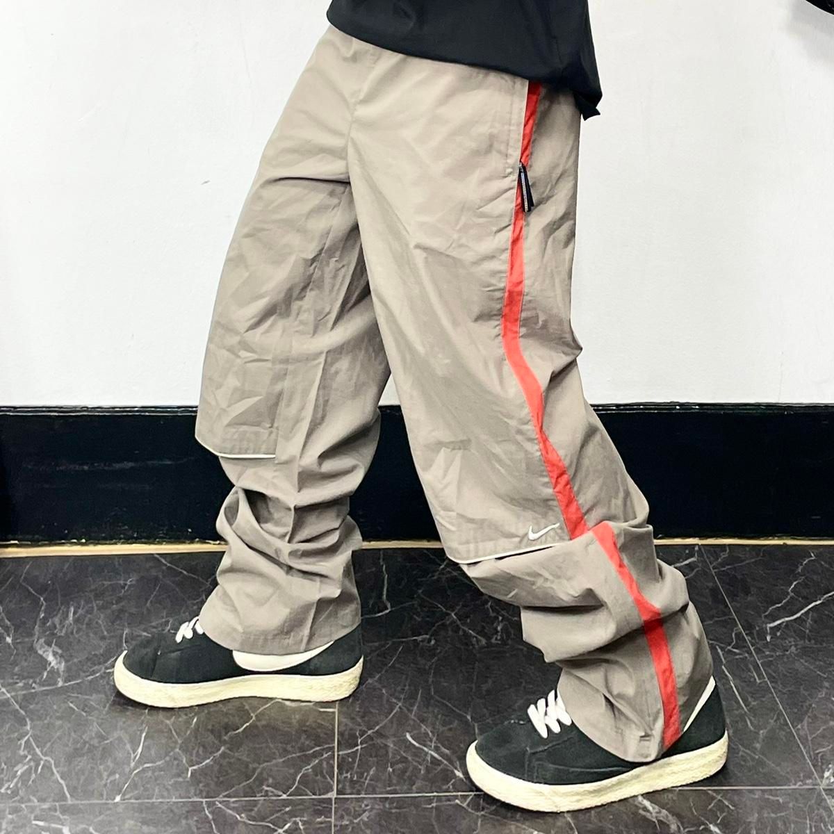 【雷市場（ポンジャン）商品韓国直送】Nike(ナイキ） 00s オールドスクール バイカラー パイピング ワイド トラックパンツ