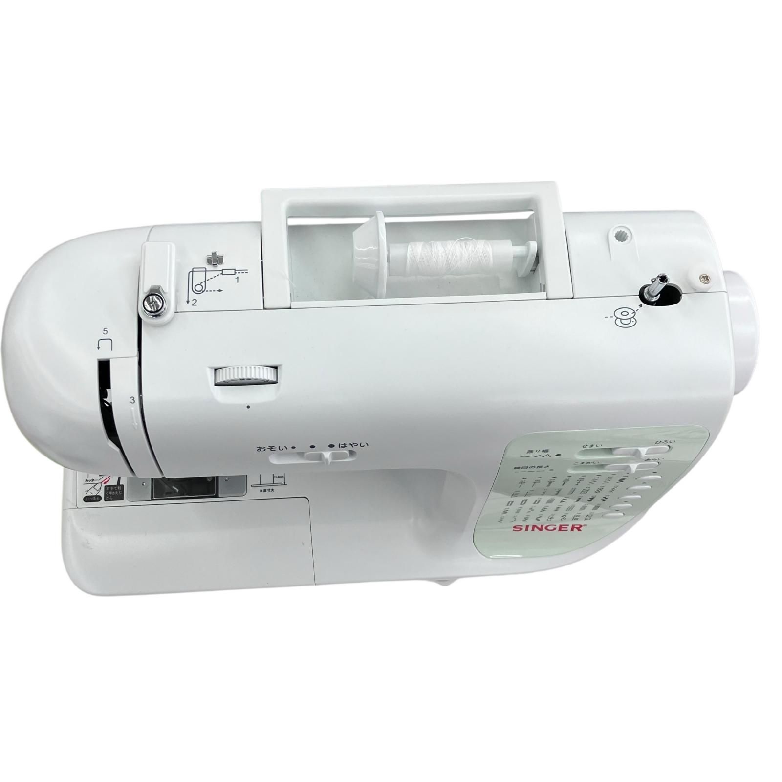 186000 現状品 SINGER シンガー コンピューターミシン SN-771 ホワイト グリーン