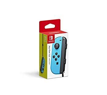 【】【非常に良い】【任天堂純正品】Joy-Con(L) ネオンブルー