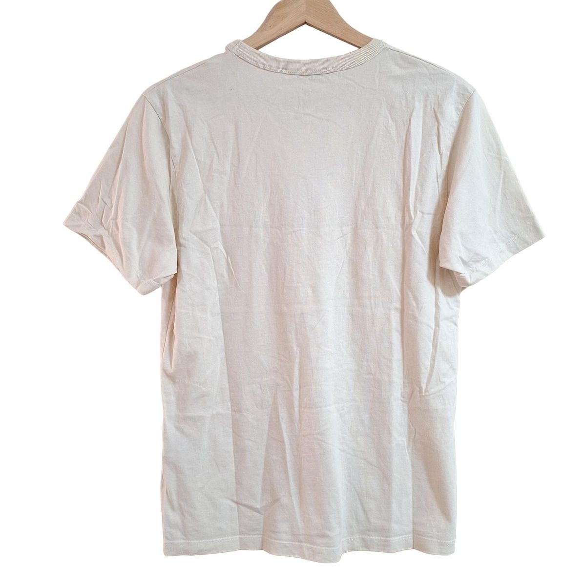 MAISON KITSUNE メゾンキツネ 半袖Tシャツ サイズXS レディース - アイボリー×オレンジ×マルチ クルーネック|刺繍