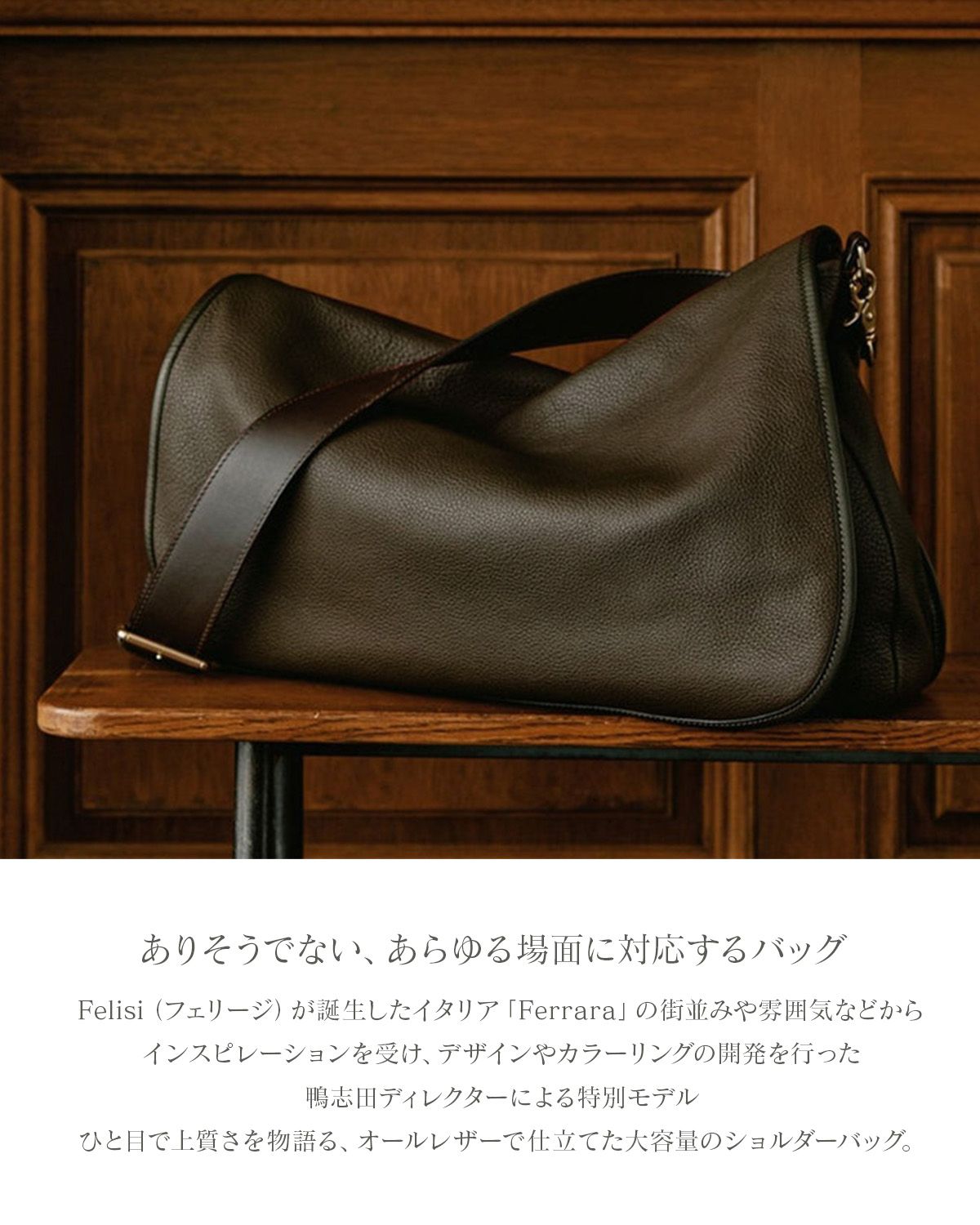 フェリージ フェラレージ ショルダーバッグ メンズ 本革 A 4 B Felisi Ferraresi