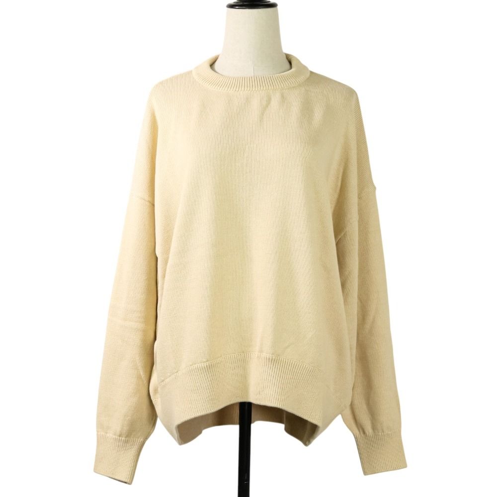 25SS Everyday I Like. エブリデイアイライク ドゥーズィエムクラス オンライン モデル ベーシックニット セーター イエロー レディース 古着