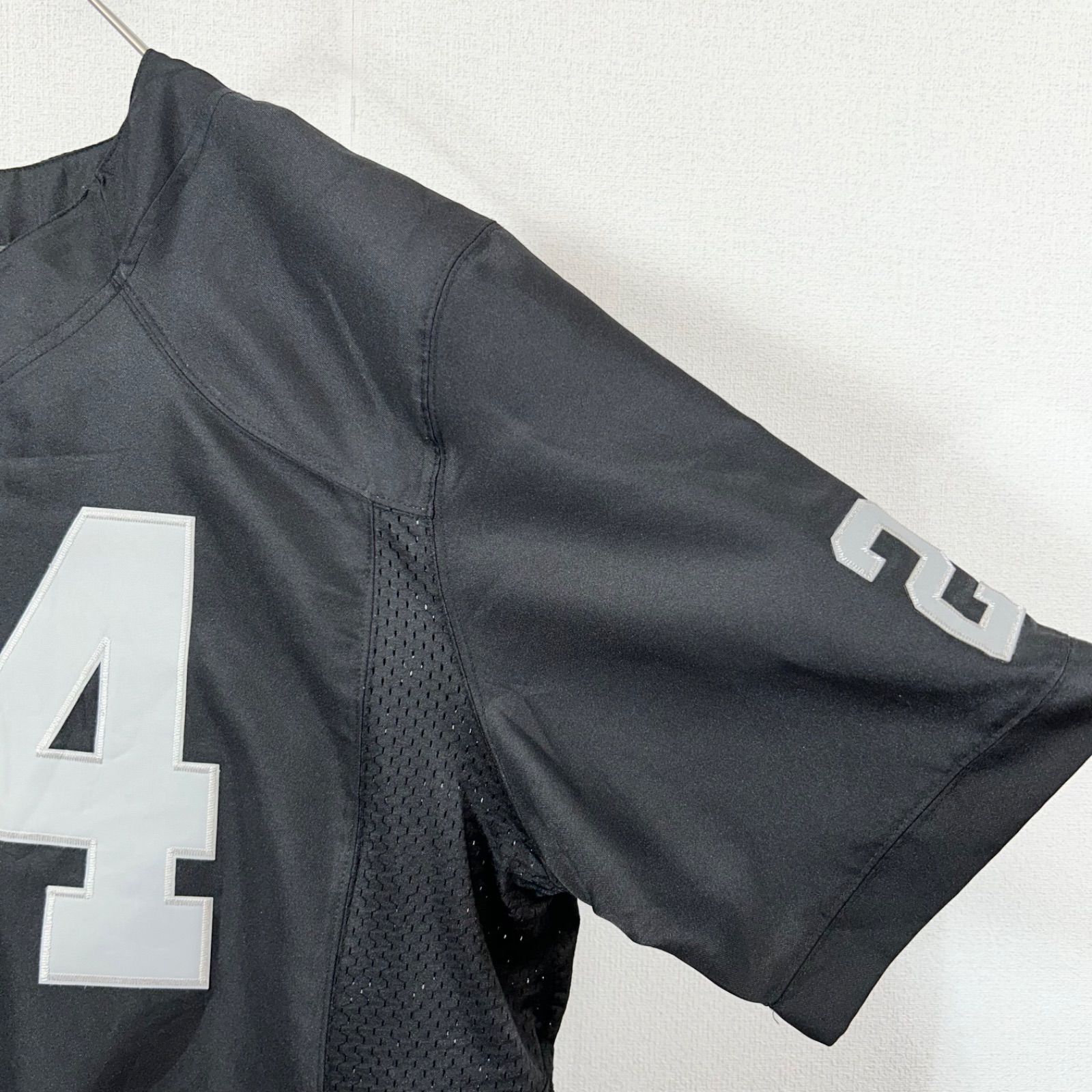 NFLレイダースゲームシャツ肉厚RAIDERS大 Tシャツ両面刺繍ワッペンNIKE 