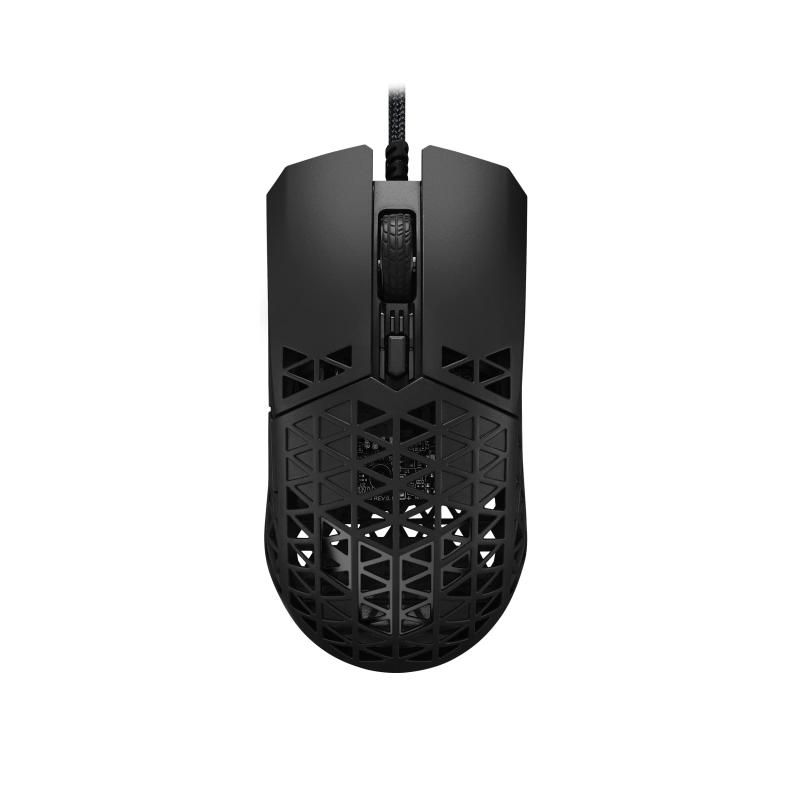 ASUS TUF Gaming M4 Air 有線ゲーミングマウス 16000DPIセンサー 6つのプログラム なボタン 超軽量エアシェル IPX6防水 ASUS抗菌ガード TUFゲーミングパラコー