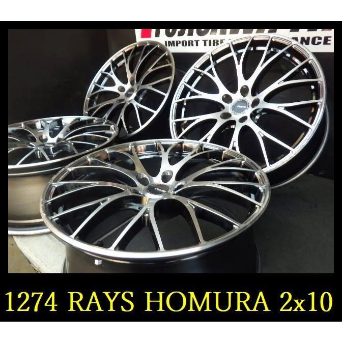 【1274】◆RAYS HOMURA 2x10◆20x8.5J 5穴 PCD114.3 +38◆4本◆ヴェルファイア アルファードなど