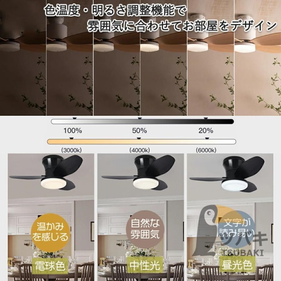 シーリングファン led