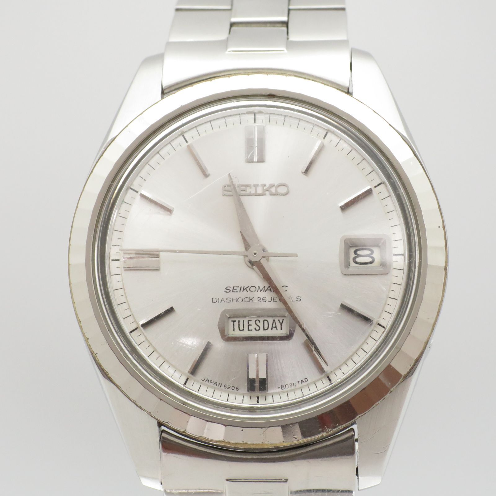 SEIKO セイコーマチック 6206-8100 自動巻 メンズ 稼働品 稼働品】セイコーマチック ダイヤショック セイコー メンズ