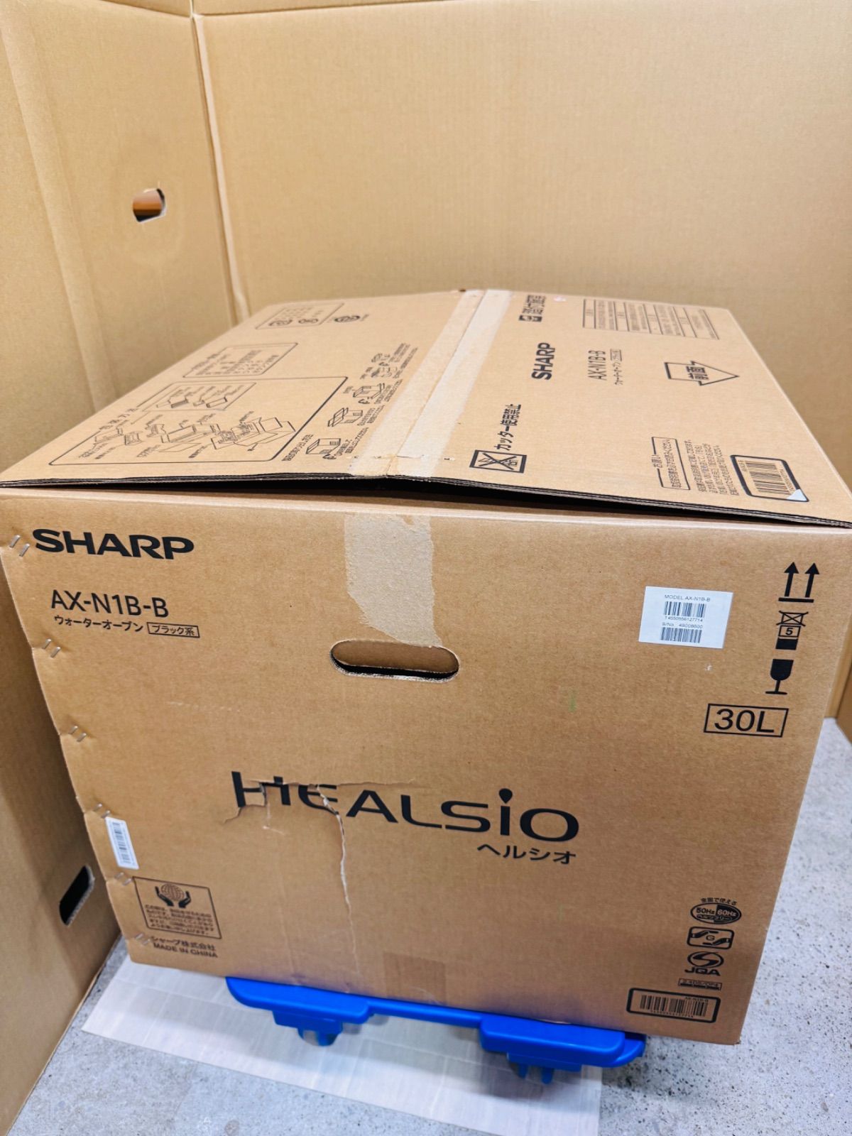 未使用 開封品 シャープ ヘルシオ AX-N1B-B [マットブラック] スチーム 