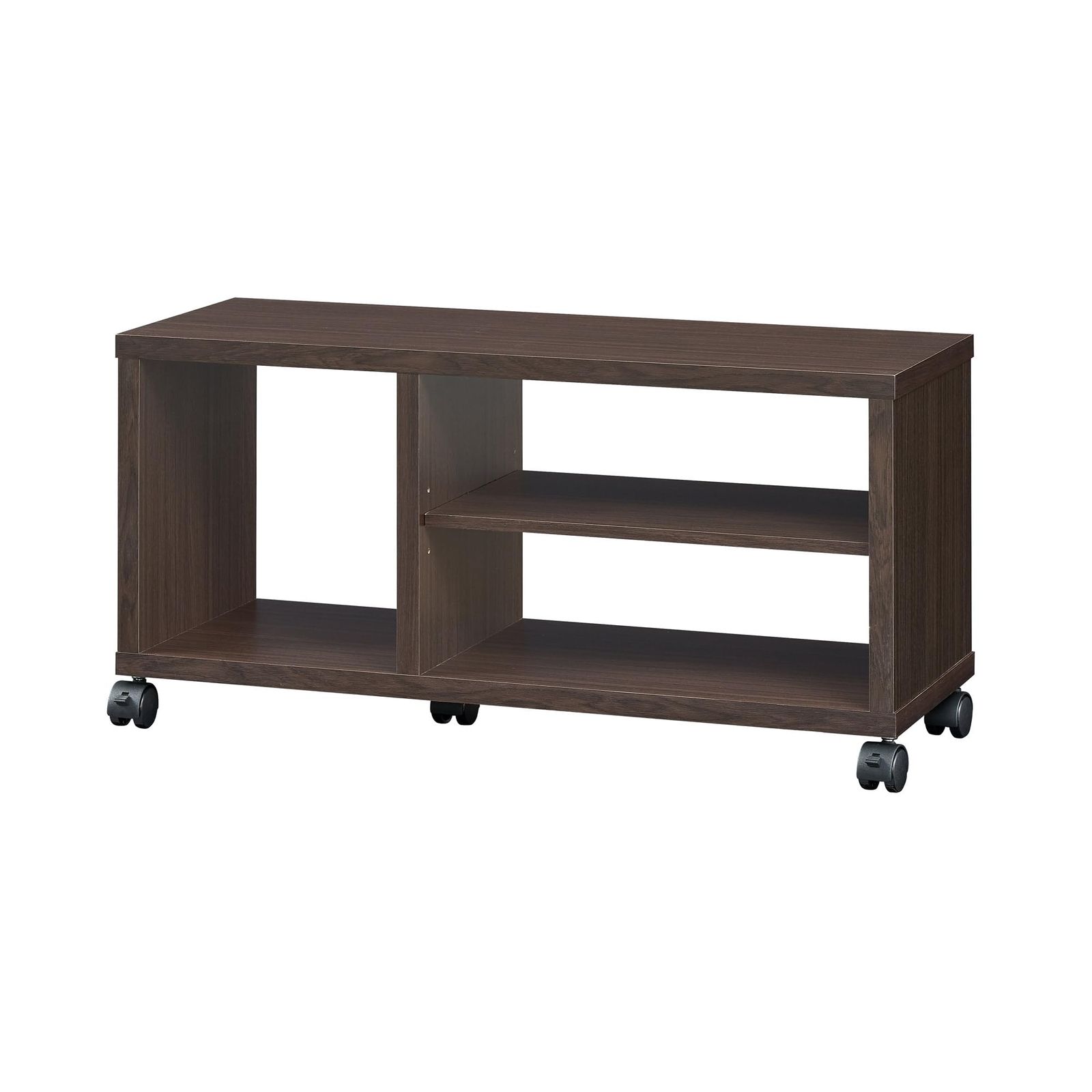 32型テレビ用 白井産業 テレビ台 ローボード テレビボード 同シリーズで組み合わせ自由自在 一人暮らしの部屋や狭いスペースにぴったりサイズ ダークブラウン木目柄 ベーシックデザイン 幅79.7×奥行29.4×高さ39.4cm FUL-4080TVD