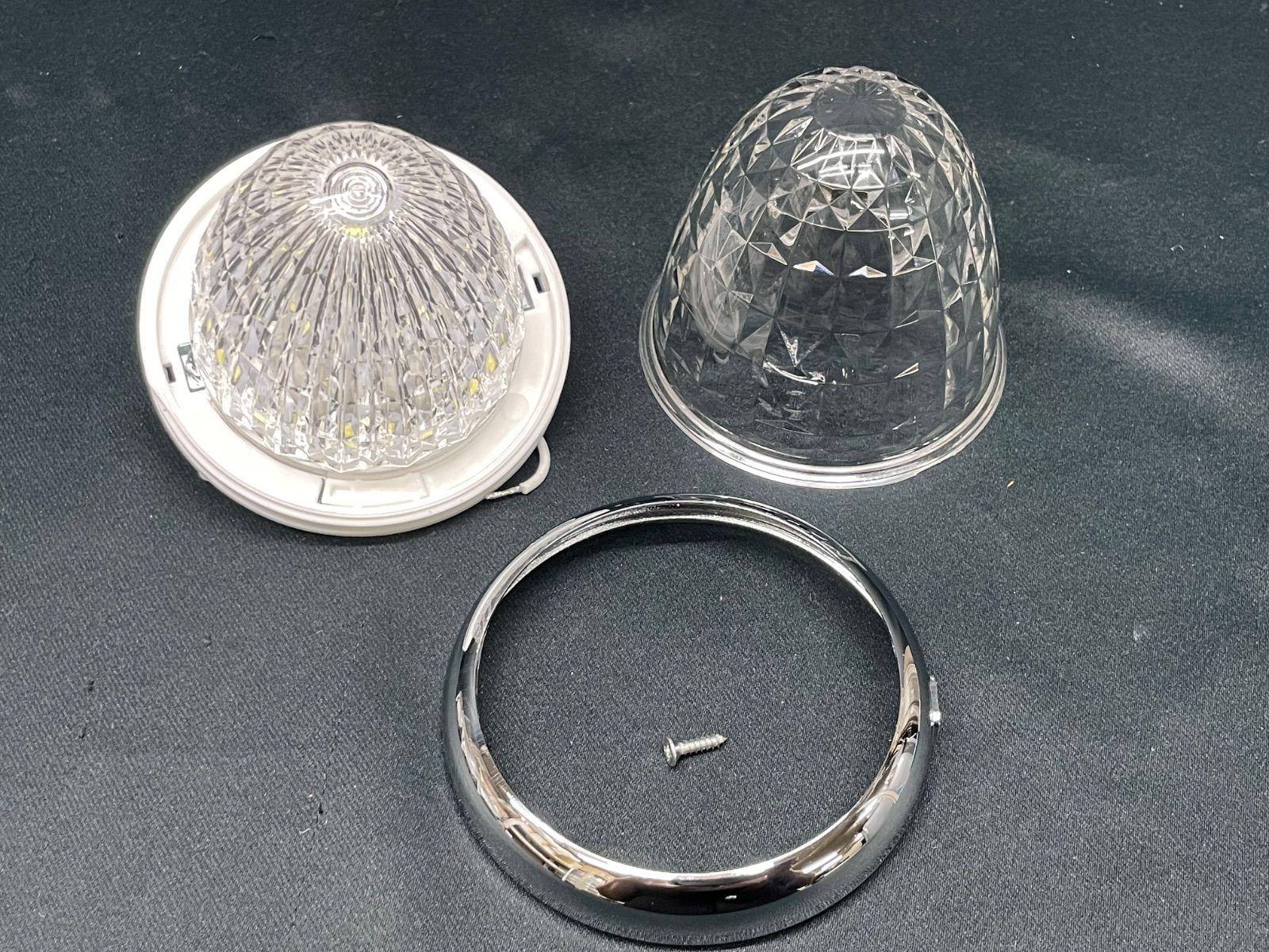 品質保証! 牙龍 CE-517 18個 ホワイト 白 サイドランプ マーカーランプ LED ヤック レトロ デコトラ アート 12V 24V 共用 トラックショップASC 最新作が入荷中！