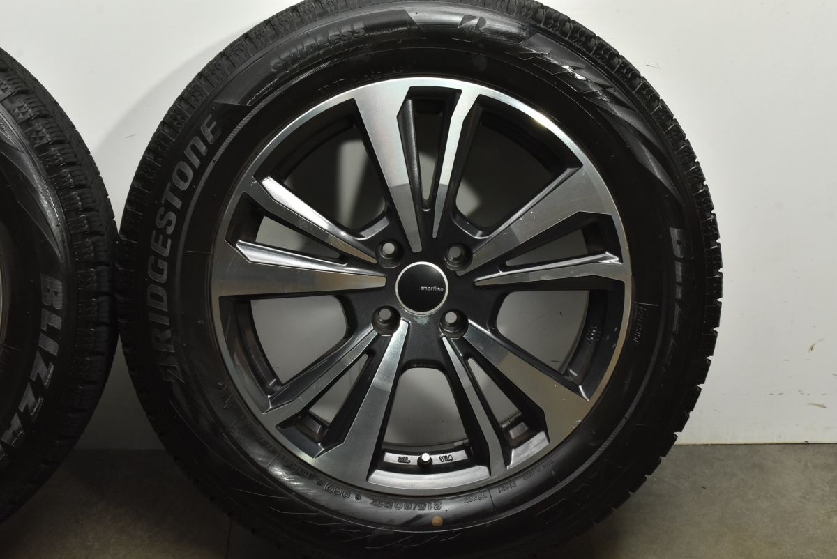 スタッドレス スマートライン 17in 6.5J 30 PCD108 ブリヂストン ブリザック VRX2 215|60R17 プジョー 2008 交換用 TRITUETUBI_COM