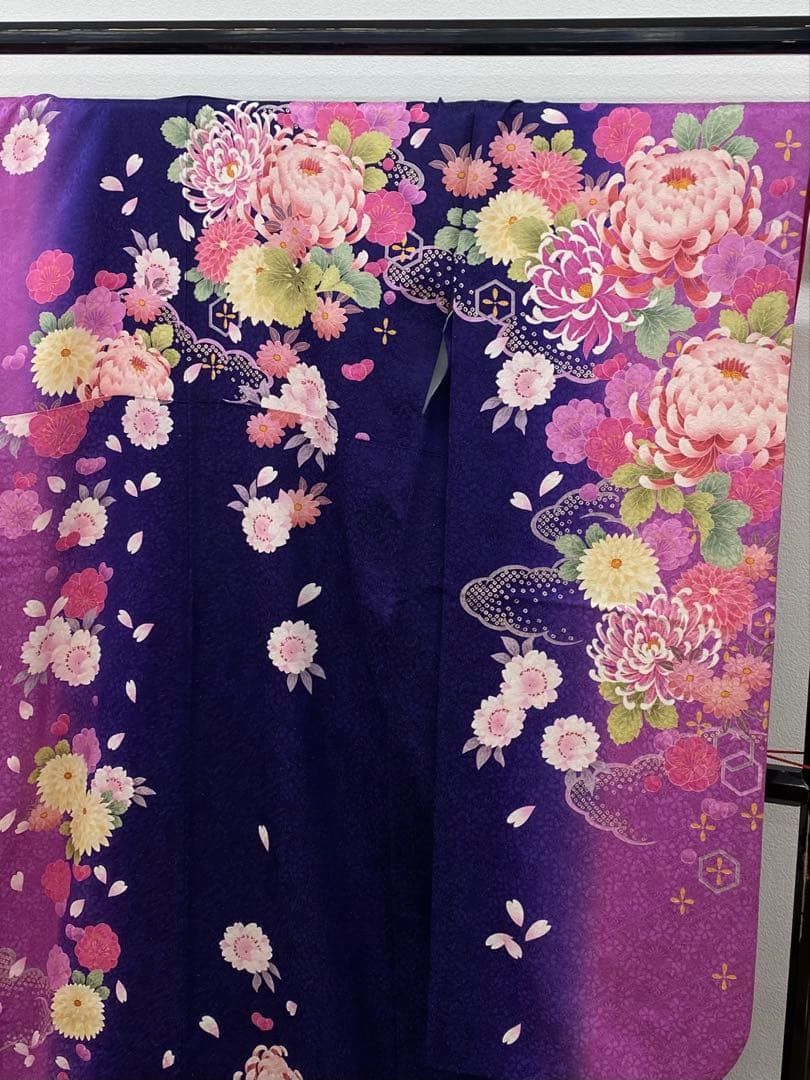 モデル振袖 押切もえ 豪華 金通し 刺繍 紋意匠 身丈172cm