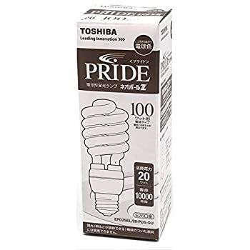 【-非常に良い】 東芝 TOSHIBA PRIDE ネオボールZ 電球形蛍光灯 E26口金 100ワット形 電球色 消費電力 20ワット EFD25EL 20-PDS-GU