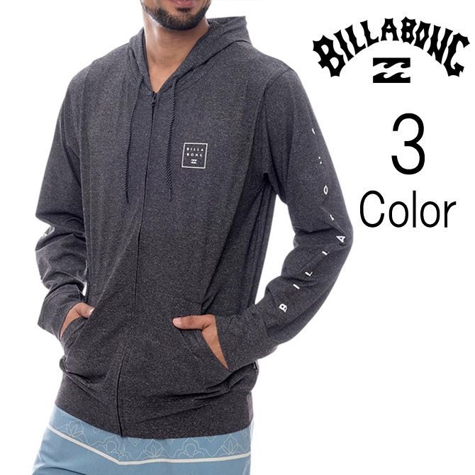 ビラボン Billabong メンズ SURF FLEX ZIP PARKA 水陸両用 長袖 ラッシュガード パーカー UPF15-30 bf011860
