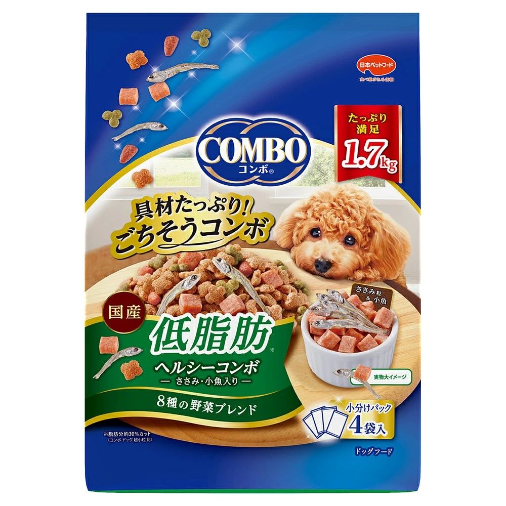 同梱不可 8個セット 日本ペットフード コンボドッグ低脂肪1.7kg