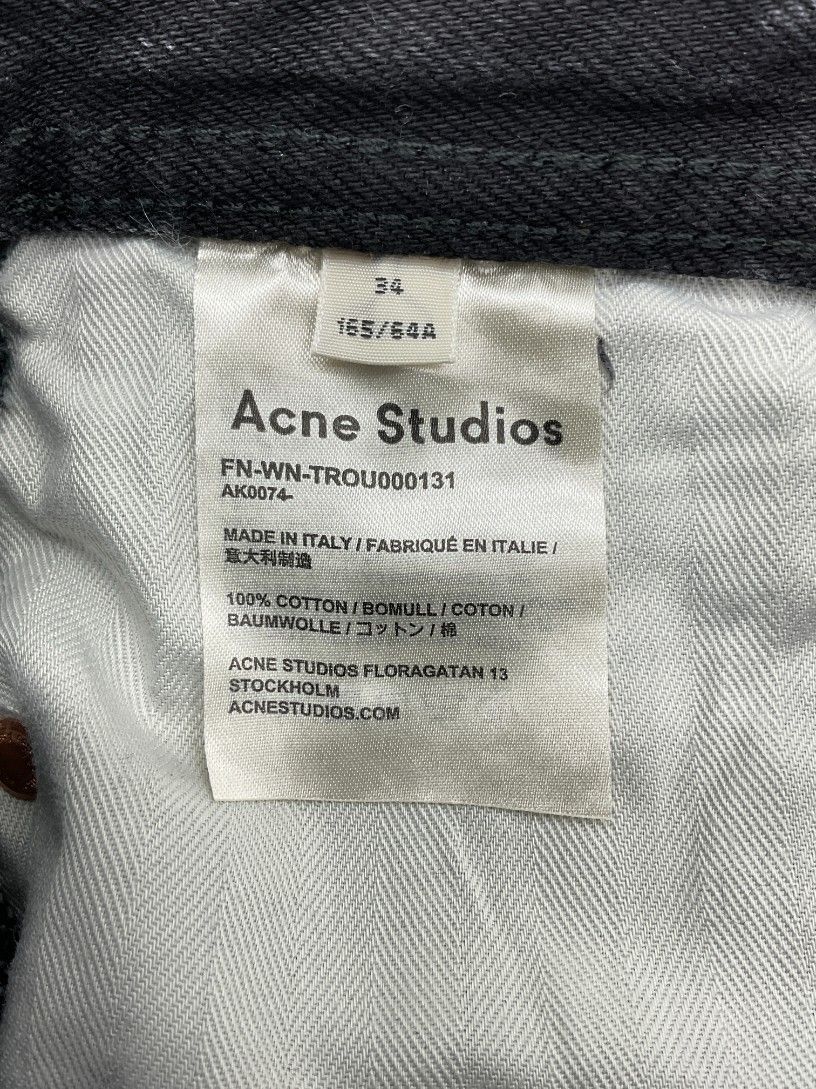 【未使用品】Acne Studios ブラックデニムワイドパンツ サイズ34 Acne Studios ブラック ワイドパンツ 新品タグ付き - メルカリ