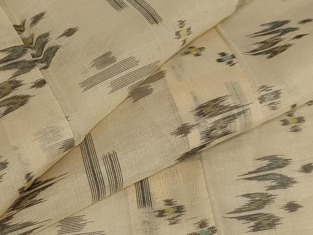 平和屋着物○本場琉球紬 変わり格子 正絹 逸品 AAAZ1990ph 平和屋着物＊