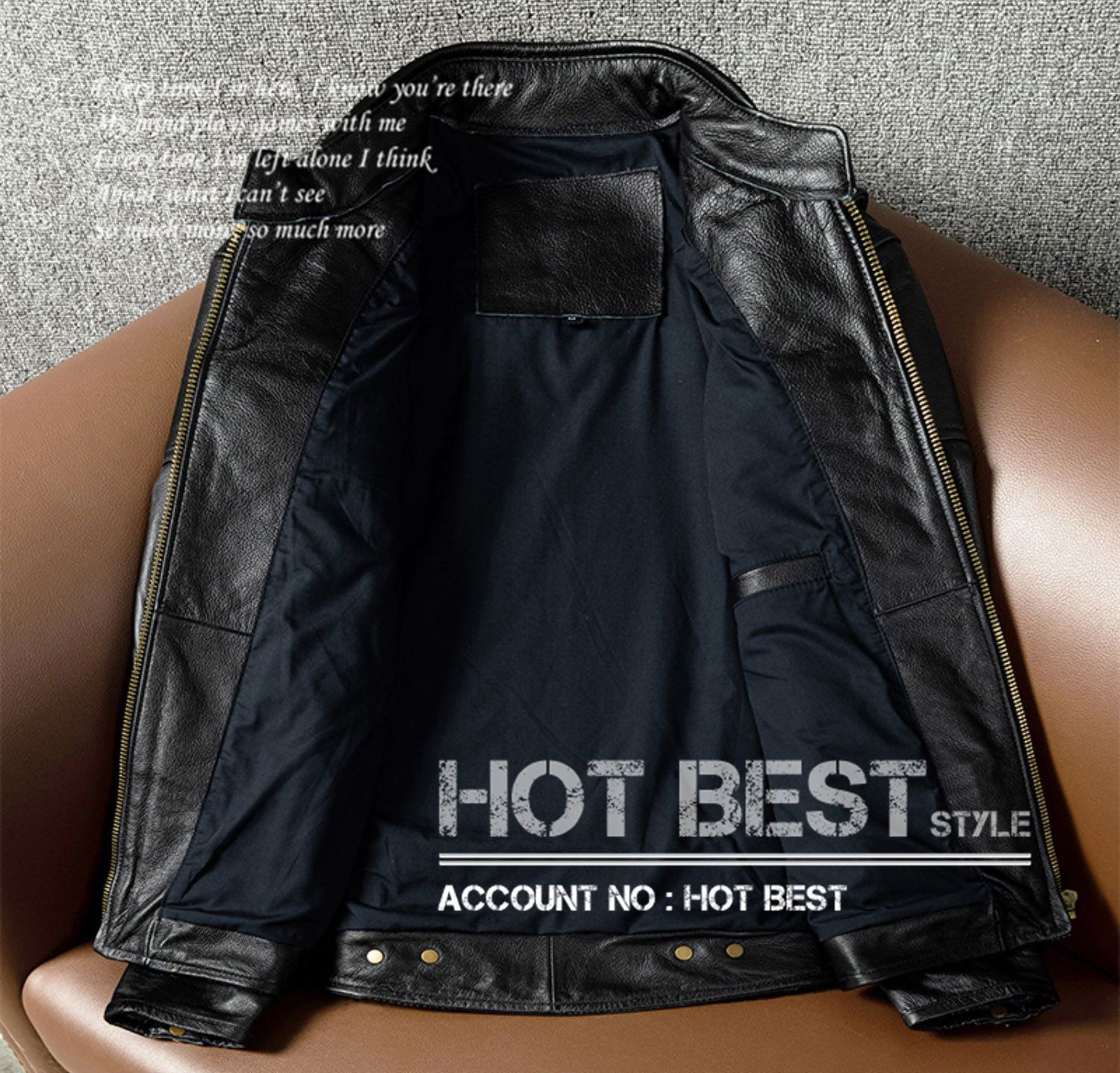 上質革ジャン メンズ カウハイド 50年代 パテッド ヴィンテージ加工