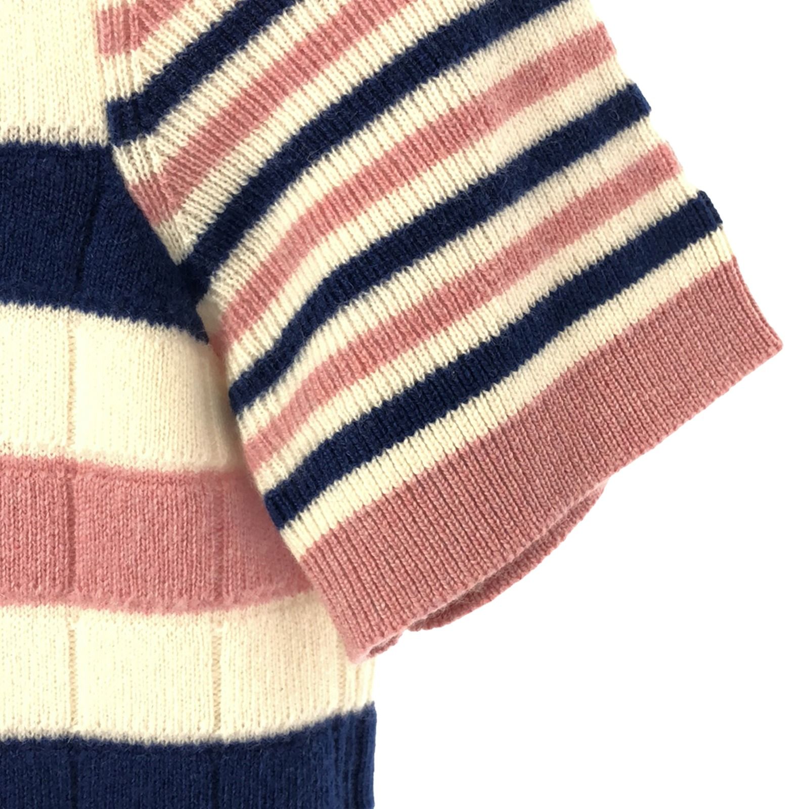 シャネル CHANEL ニット 半袖ボーダーニット P45628K05700