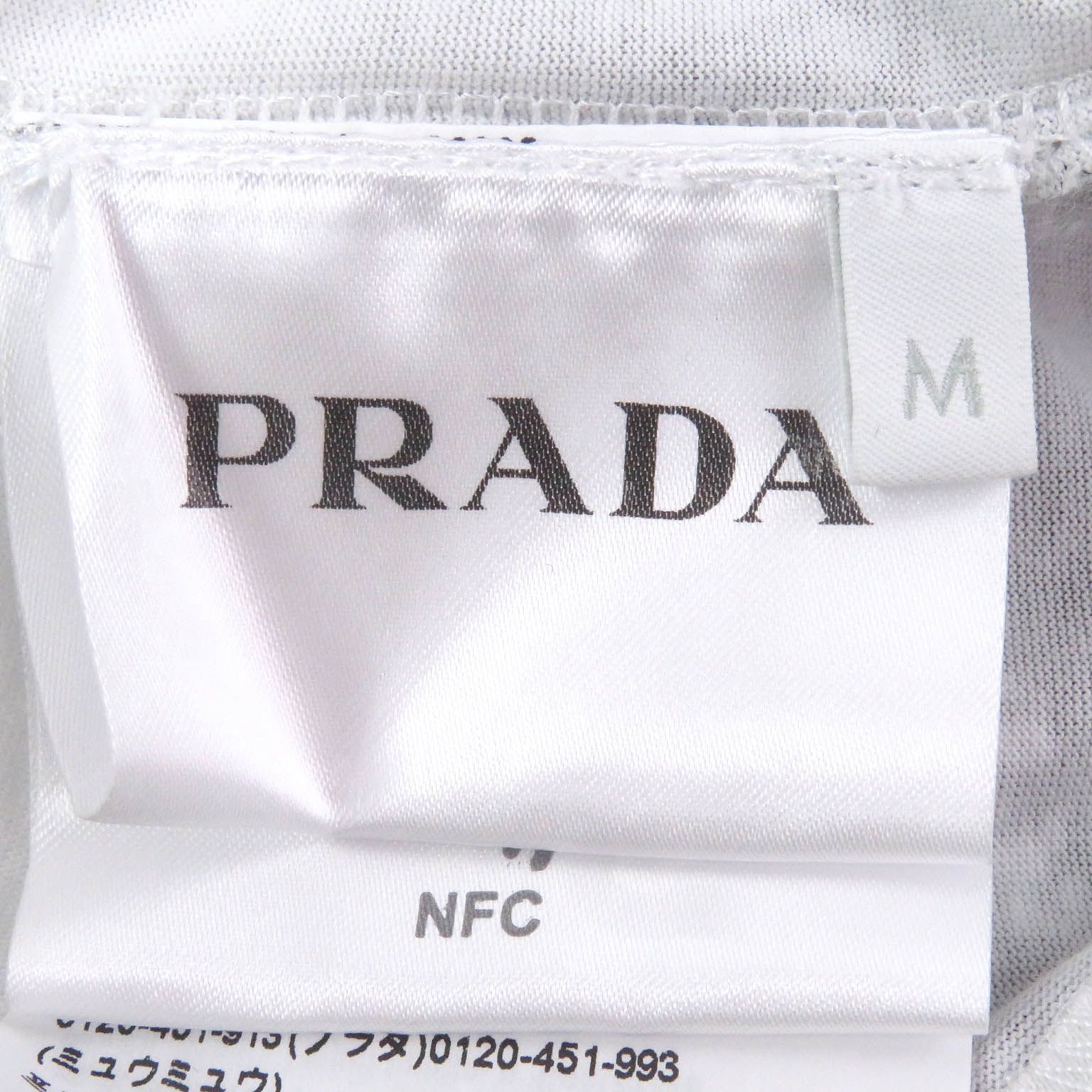美品□PRADA プラダ 22AW UJL444 コットン100% 転写プリント