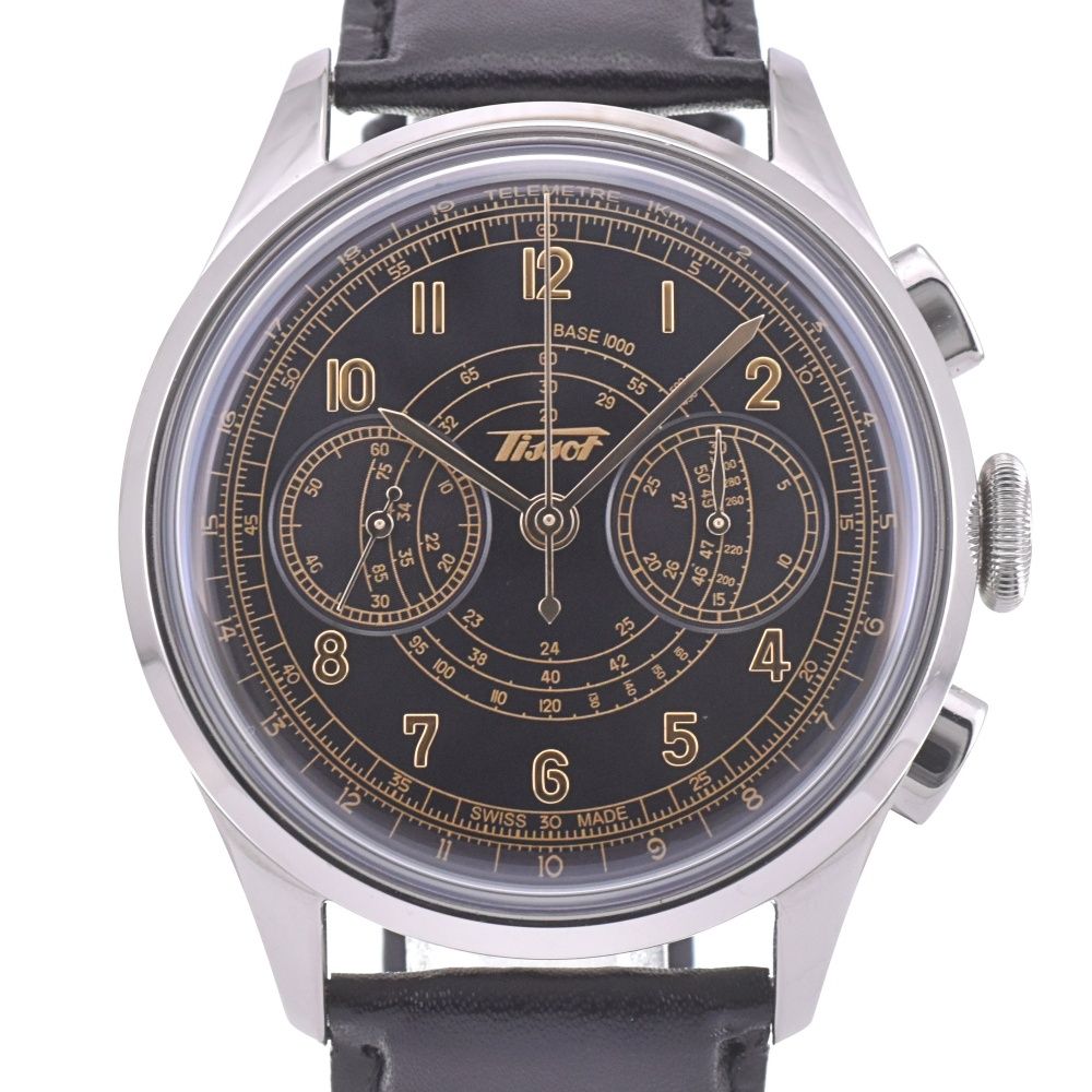 ティソ TISSOT T142.462.16.052.00 テレメーター 1938 クロノグラフ 自動巻き メンズ 内 き J 142698