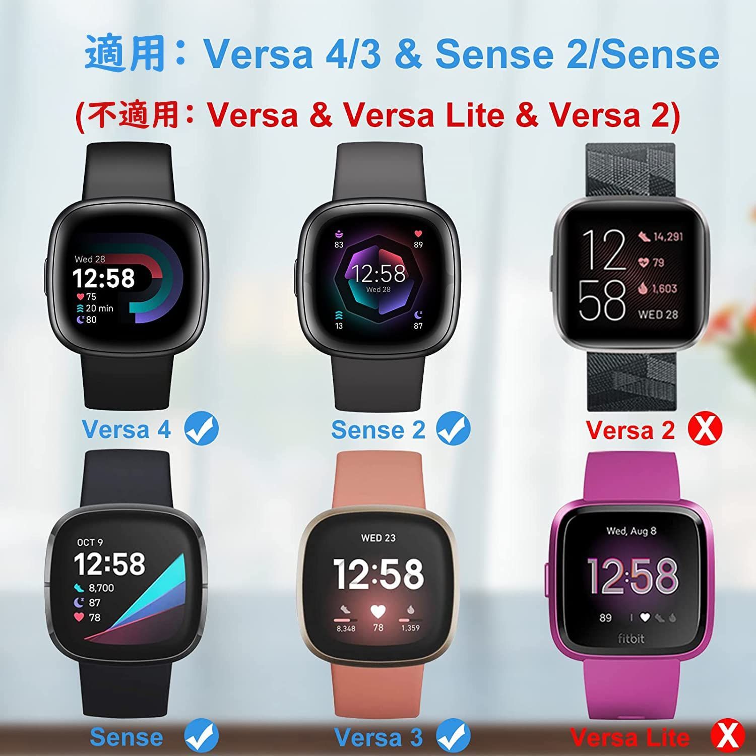 Fitbit Versa Sense 充電ケーブル 2つセット ATiC Fitbit Versa4 