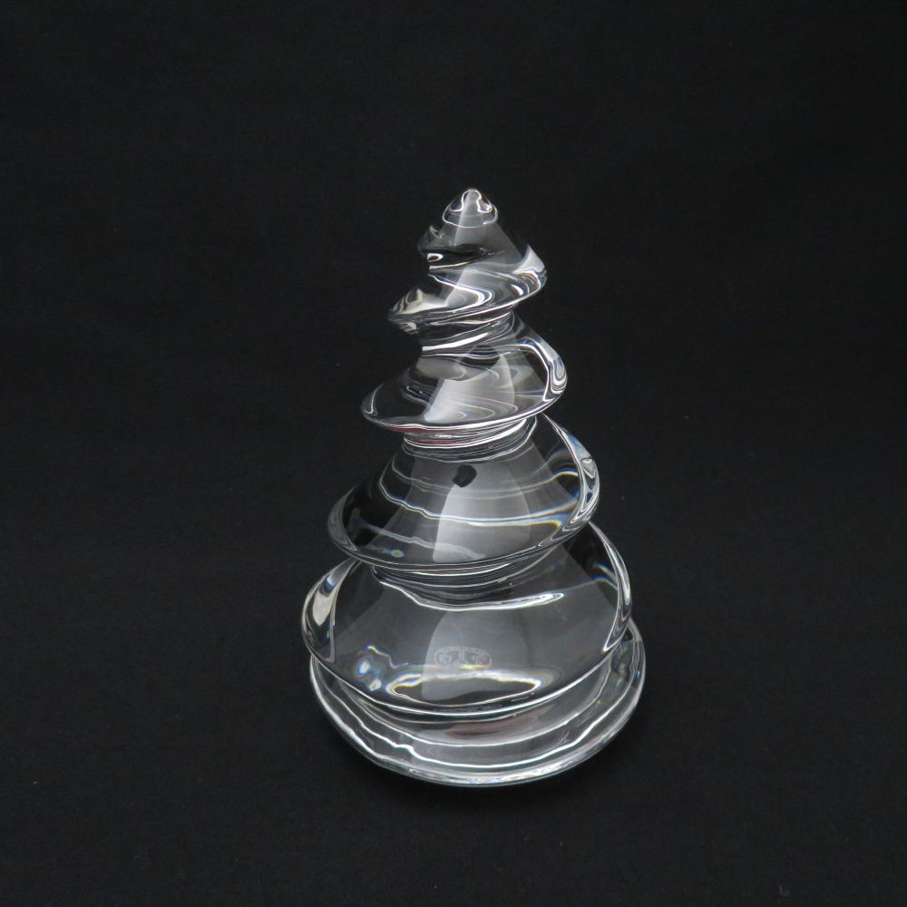 美品 Baccarat バカラ クリスマスツリー クリスタルオブジェ 1点