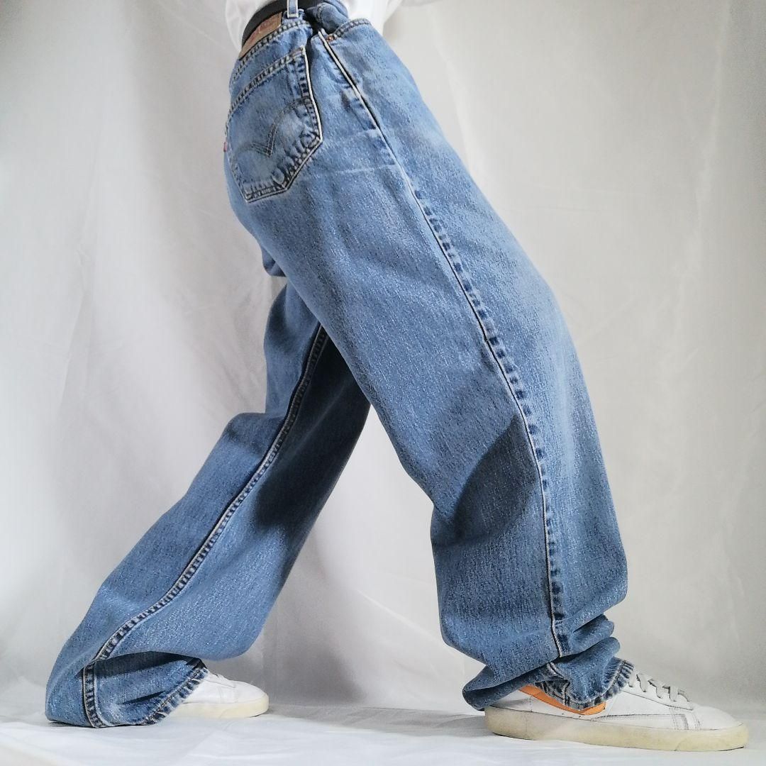 00s リーバイス550 Levis ブルーデニムパンツ リラックス